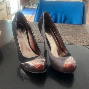 Madden Girl - Black & Gray Suede Heel